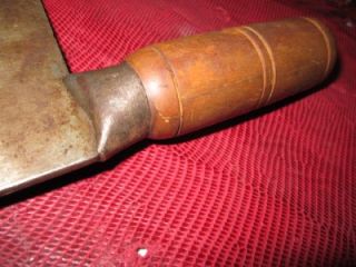Antique Chinese Oriental Meat Cleaver Chopper Vintage Kitchen Tool Old