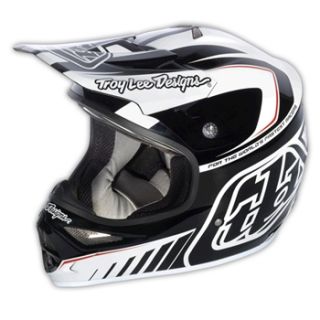 Troy Lee Designs Air Helmet   Delta White/Black 2013