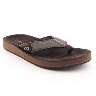 Cobian Puerto Mens Size 8 Brown Flip Flops Leather Flip Flops Sandals