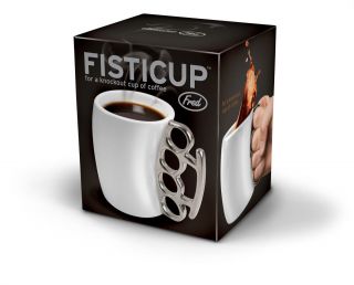FISTICUP Coffee Cup Mug Like Brass Knuckles Gift Novelty Great Gift