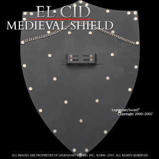 Medieval Crusader Templar Knigth El CID Cross Shield Armor Wall Sword