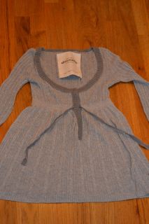 Abercrombie womens gray sweater baby doll sweater
