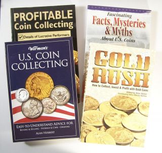 Coin Collecting 4 Bk Set Profitable Facts Myths Gold Rush Invest Value
