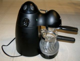 MR COFFEE ECM20 ESPRESSO CAPPUCINO MAKER MACHINE WITH FROTHER BLACK