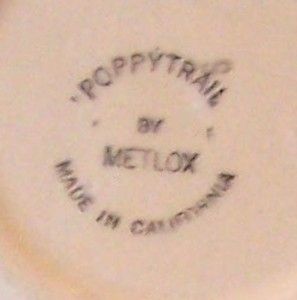 Vernon Metlox Poppytrail Red Rooster Rimmed Cereal Soup or Salad