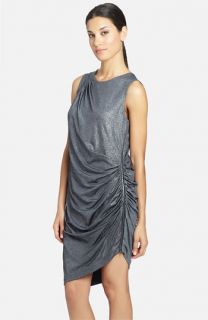 Cynthia Steffe Rianna Side Zip Metallic Dress