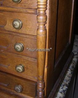 Antique J P Coates 6 Drawer Oak Spool Thread Cabinet EXC Cond