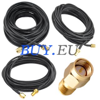  RP SMA Extension Cable for Wi Fi Router SMA Coaxial Adapter