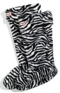 Hunter Zebra Print Welly Socks
