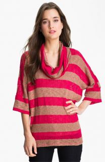 Splendid Stripe Cowl Neck Sweater
