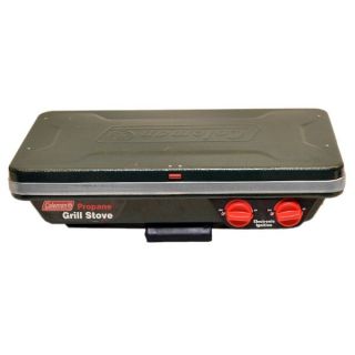 COLEMAN 4238 500 PROPANE 2 BURNER BOAT GRILL STOVE w/ ELECTRONIC