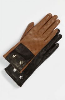 MICHAEL Michael Kors Perforated Leather Gloves