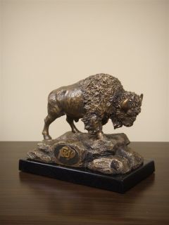 Colorado Buffaloes Bronze Desktop Statue by Tim Wolfe