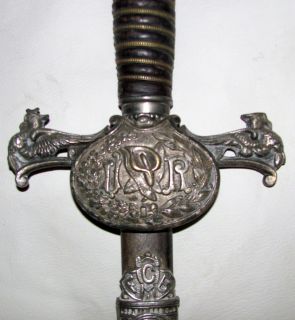 Antique MC Lilley and Co Columbus Ohio Sword