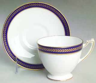 manufacturer coalport china pattern blue wheat piece cup and saucer