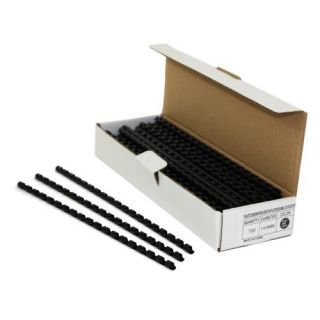  1 4" Black Plastic Binding Combs 100pk
