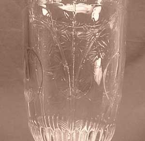 Japanese aka Oriental Early American Pattern Glass Celery Vase