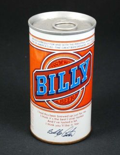 Billy Beer Cold Spring MN Steel Beer Can with Alum Top 12 oz 1970S