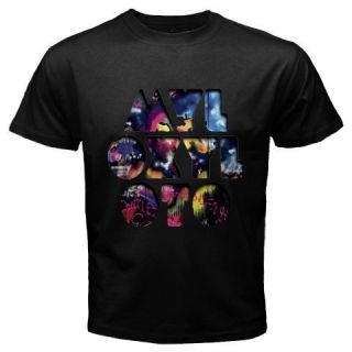 Coldplay Mylo Xyloto Music Album Logo Rock Band Mens Black T Shirt