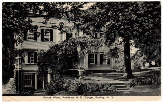  Pawling NY Ravine Wood Home Postcard Quaker Hill