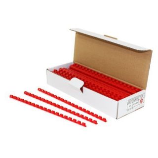  5 16" Red Plastic Binding Combs 100pk
