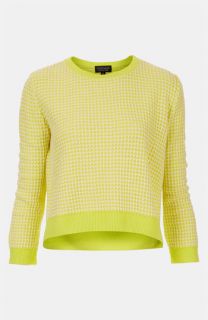 Topshop Neon Crop Sweater
