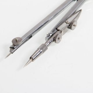 New Deli Mechanical Iron Metal Pencil Math Drawing Bow Compass