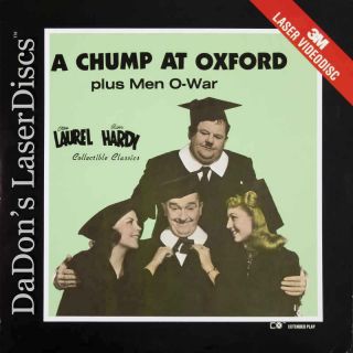 Chumps at Oxford Men O War Rare LaserDisc Laurel Hardy Comedy