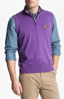 Thomas Dean Louisiana State University Quarter Zip Sweater Vest