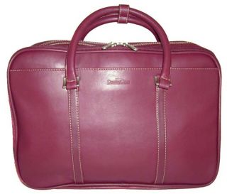Compucase Ladies Executive Computer Laptop Notebook Case Tote Red $75