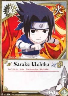 Sasuke Uchiha 547 Common Foil Naruto Chibi Flat 99c Shipping per Order