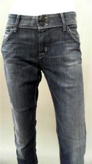 Hudson Collin Misses 31 Stretch Stone Wash Skinny Jeans Blue Denim