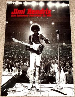 Jimi Hendrix 1968 Live in Bakersfield California Poster