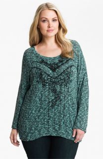 Madison & Berkeley Beaded Space Dye Sweater (Plus)