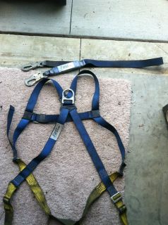 First Protecta full body climbing harness with suspension lanyard
