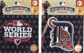 2012 World Series + Detroit Tigers Thru D Patch Combo 100% Official