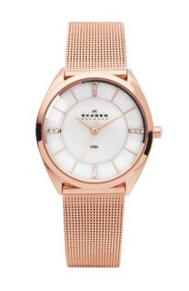 Skagen Round Faceted Crystal Face Watch