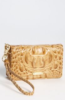 Brahmin Debi Croc Embossed Leather Wristlet