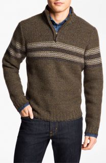 Hickey Freeman Quarter Zip Lambswool Sweater