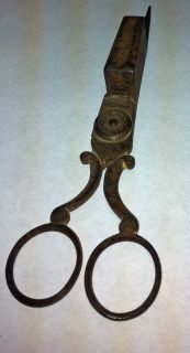  Snuffer Wick Trimmer Scissors Style 1700s or 1800s Iron 