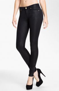 7 For All Mankind® Coated Skinny Stretch Jeans (Black)