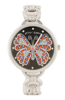 Betsey Johnson Bling Bling Time Butterfly Dial Watch