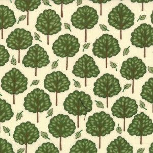 MODA Fabric ~ COMING HOME ~ by Deb Strain   Trees / Birch Wood   by 1