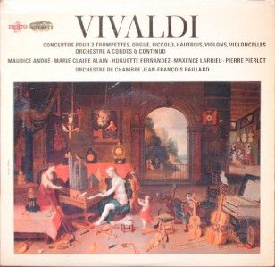 PAILLARD ORCH., VIVALDI CONCERTOS STEREO 60S LP