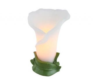 Home Reflections Calla Lily Flameless Candle w/ Timer —