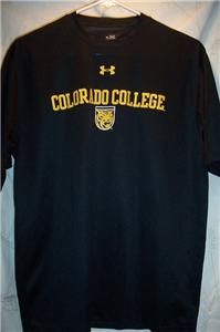 New Colorado College Tigers Under Armour UPF 30 Dry Running Gym Shirt