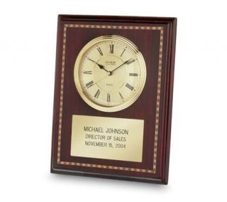 Things Remembered Personalized Mahogany Marquety Clock   H118410