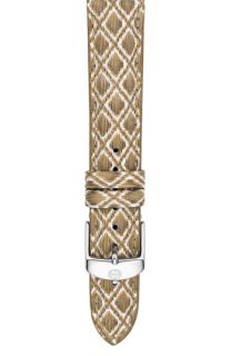 MICHELE 18mm Leather Watch Strap