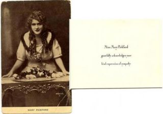  Original 1928 Mother Sympathy Card Condolence Envelope Postcard