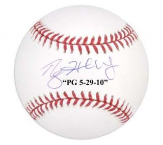 Roy Halladay Autographed Baseball with PG 5 29 10 Inscription